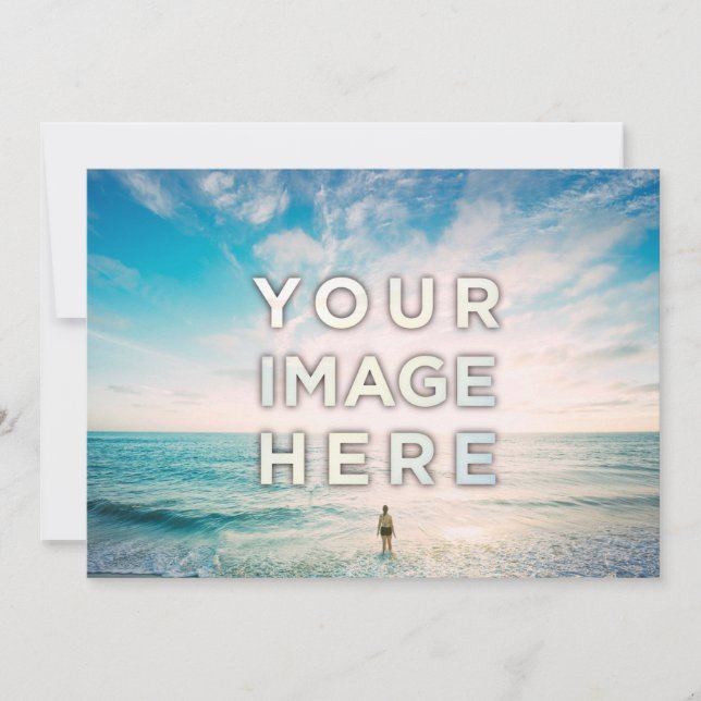 Cartes personnalisées avec photo ou logo (Devant)