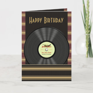 Cartes personnalisées Jazz Vinyl Record