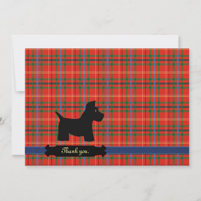 Cartes personnalisées par plaid de Scottie (Devant)