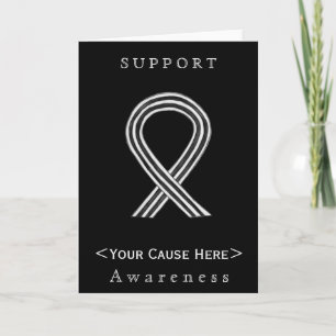 Cartes personnalisées pour le ruban de sensibilisa