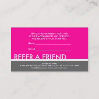 Cartes personnalisées simples gris rose pour recom
