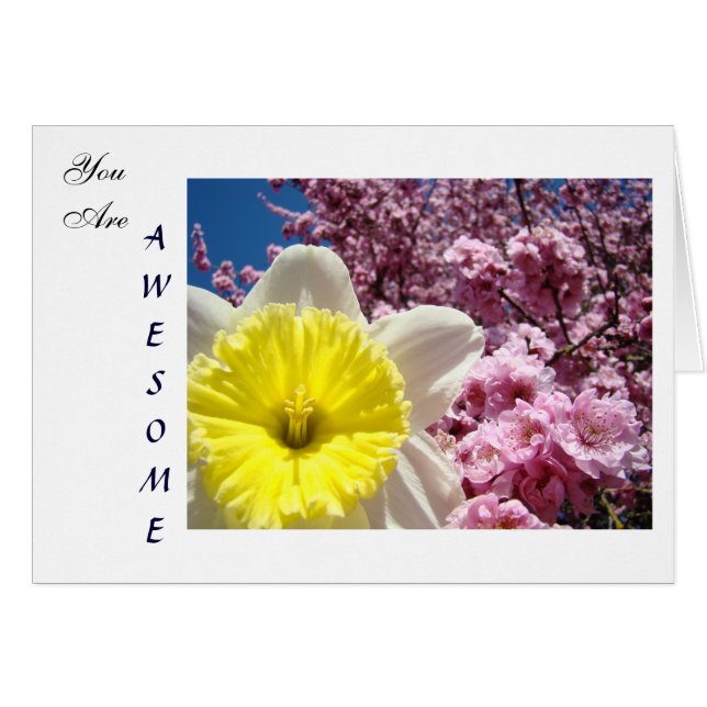 Cartes personnalisées Vous êtes formidable ! Fleur (Devant horizontal)