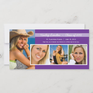 Cartes photos de Faire-part Violet