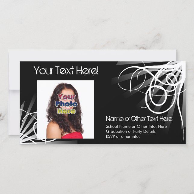 Cartes photos de la graduation de l'araignée noire (Devant)