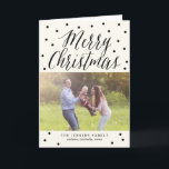 Cartes photos de Noël avec points classiques<br><div class="desc">Design © Berry Berry Sweet. Visitez notre showroom design à l'adresse WWW.BERRYBERRYSWEET.COM</div>
