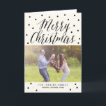 Cartes photos de Noël avec points classiques<br><div class="desc">Design © Berry Berry Sweet. Visitez notre showroom design à l'adresse WWW.BERRYBERRYSWEET.COM</div>