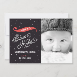 Cartes photos de Noël pas si silencieuses