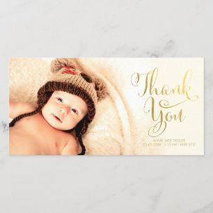 Cartes photos de recouvrement de Merci de bébé