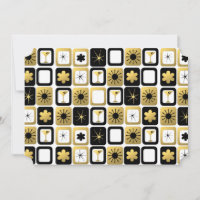 Cartes photos d'or rétro glamour