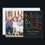 Cartes photos Fa La La Holiday<br><div class="desc">Célébrez la saison avec cette carte de vacances moderne et élégante de Berry Berry Sweet.</div>