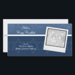 Cartes photos Hanoukka Elegance<br><div class="desc">Envoyer Hanoukka souhaite à la famille et aux amis avec ce carte photo Menorah. Facile à customiser avec votre propre photo,  nom,  etc. et est livré avec une enveloppe.</div>