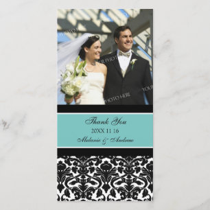 Cartes photos Mariages turquoises du Merci noir