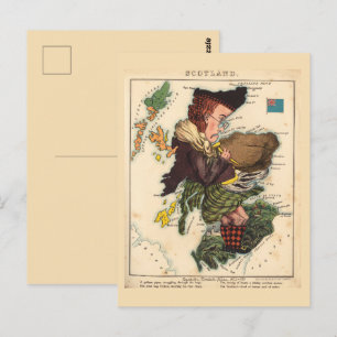 Cartes picturales d'Écosse Carte postale vintage