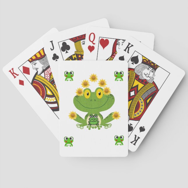 Cartes Plaque de carte de jeu de grenouille (dos)