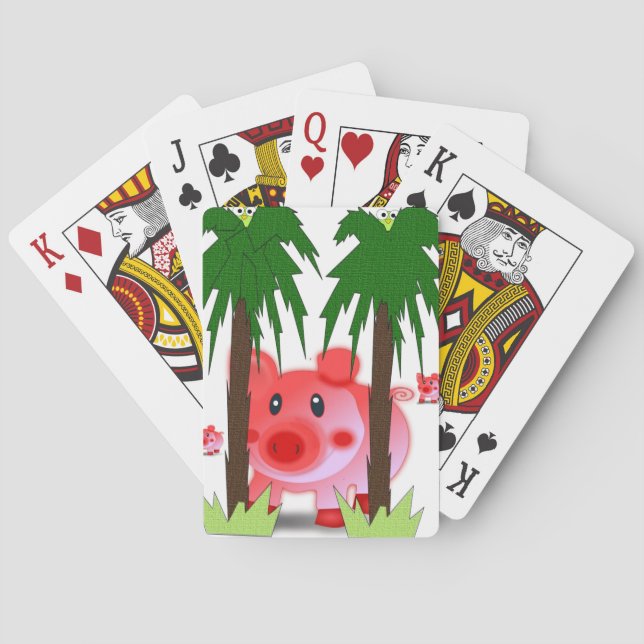 Cartes Plaque de carte de jeu de porc (dos)