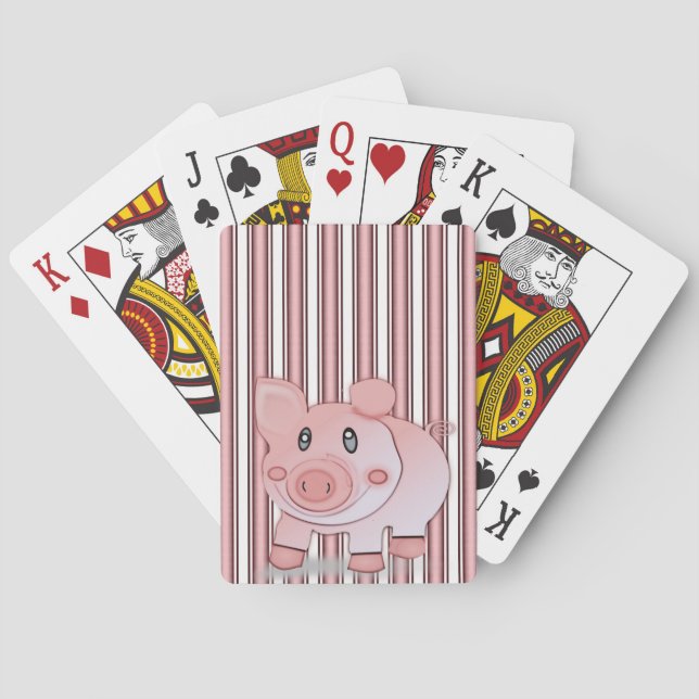 Cartes Plaque de carte de jeu de porc (dos)