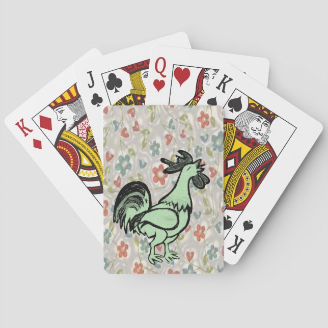 Cartes Plateau de carte de jeu de coq (dos)
