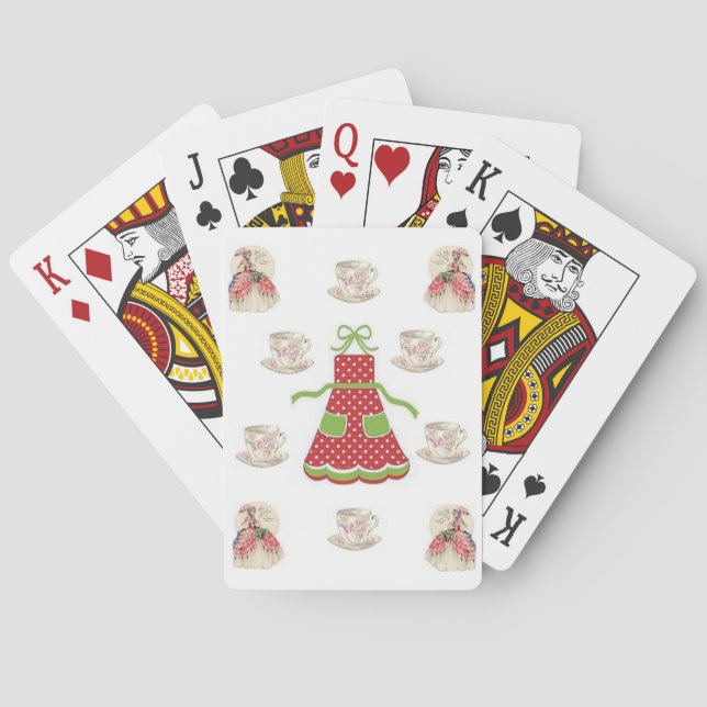 Cartes Plateau de carte de jeu de thé (dos)
