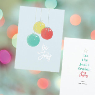 Cartes plates à boules de Noël