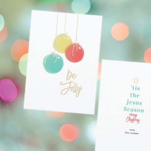 Cartes plates à boules de Noël