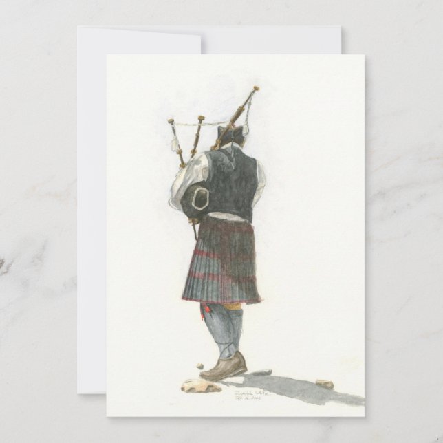 Cartes plates Bagpiper (Devant)