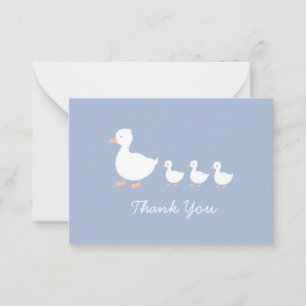 Cartes plates de Merci pour bébé moderne