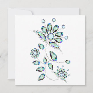 Cartes plates Gem Stone Gold Filigree
