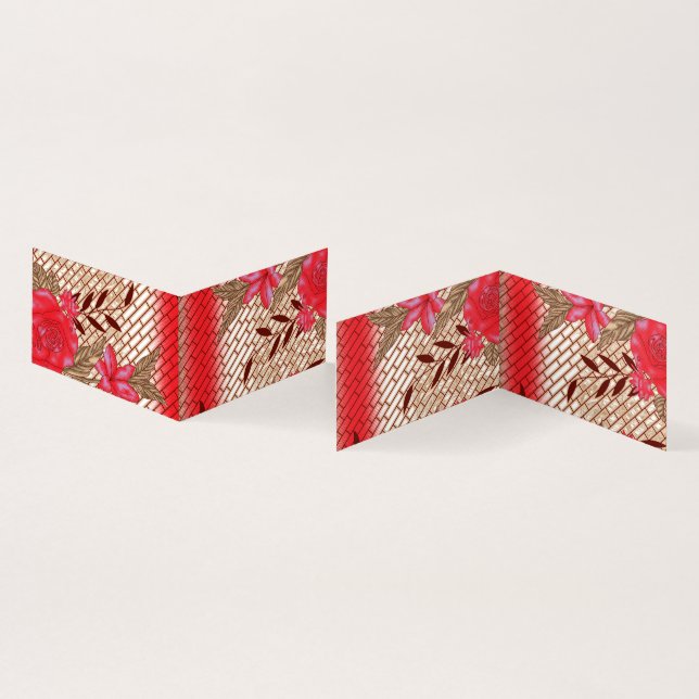 Cartes Pliées | Élégance Florale – Style Moderne (Inside and Outside)