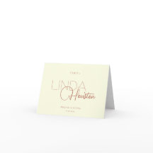 Cartes pliées pour invités
