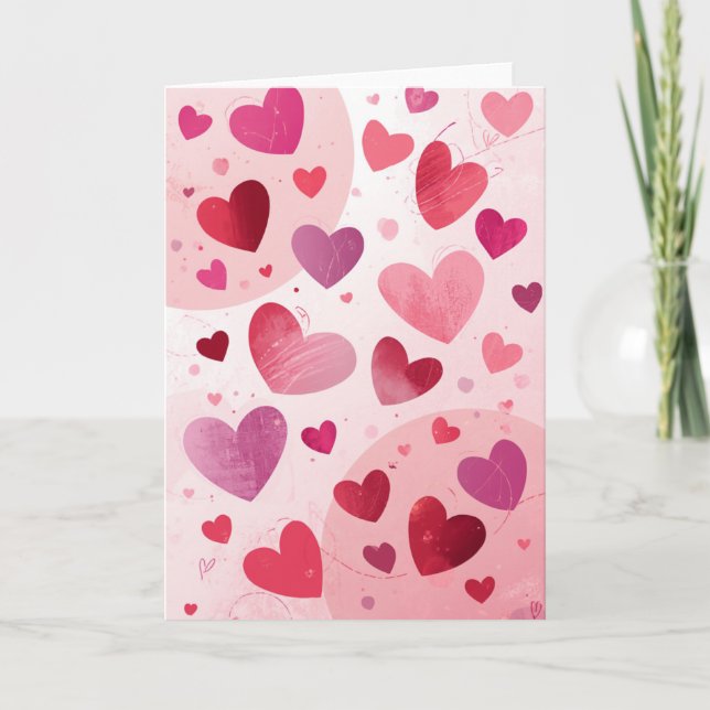 Cartes pliées vierges de la Saint-Valentin Bundles (Devant)