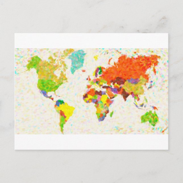 cartes pointiliser la carte mondiale (Devant)