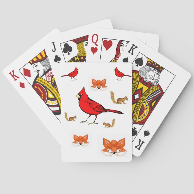 Cartes Pont carte de jeu pour oiseaux (dos)