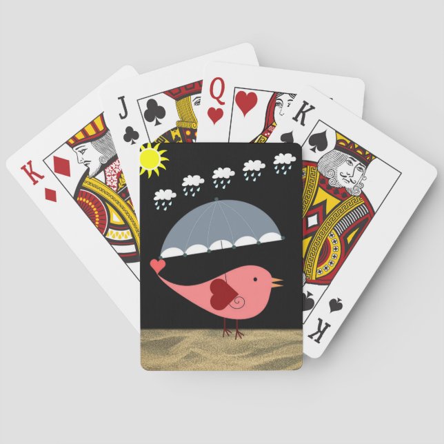 Cartes Pont carte de jeu pour oiseaux (dos)