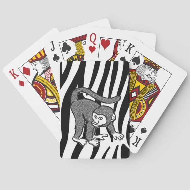 Cartes Pont de carte de jeu de singe (dos)