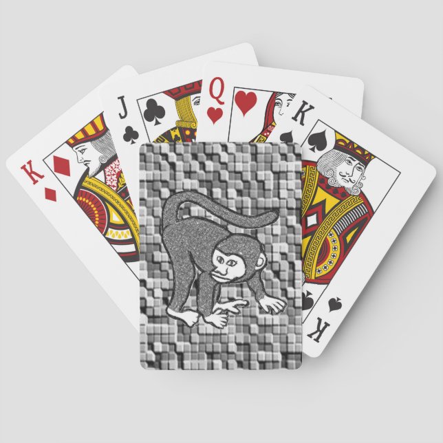 Cartes Pont de carte de jeu de singe (dos)