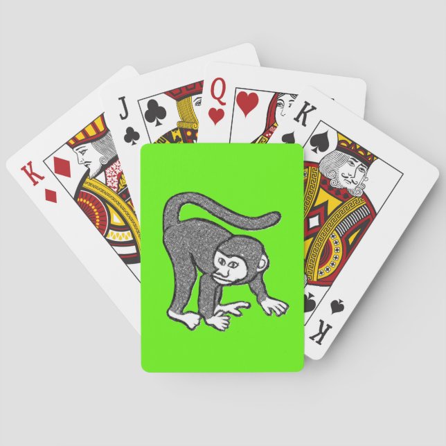 Cartes Pont de carte de jeu de singe (dos)