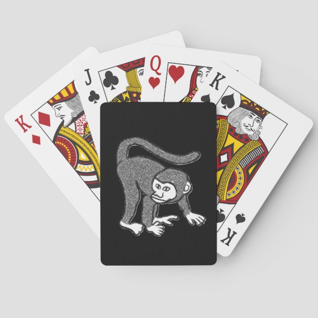Cartes Pont de carte de jeu de singe (dos)