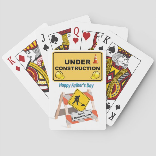 Cartes Pont de carte de jeu fête des pères (dos)