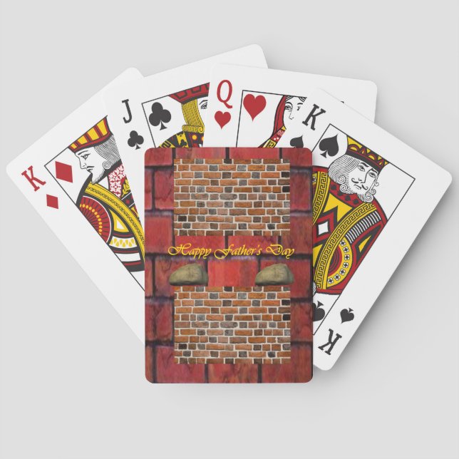 Cartes Pont de carte de jeu fête des pères (dos)