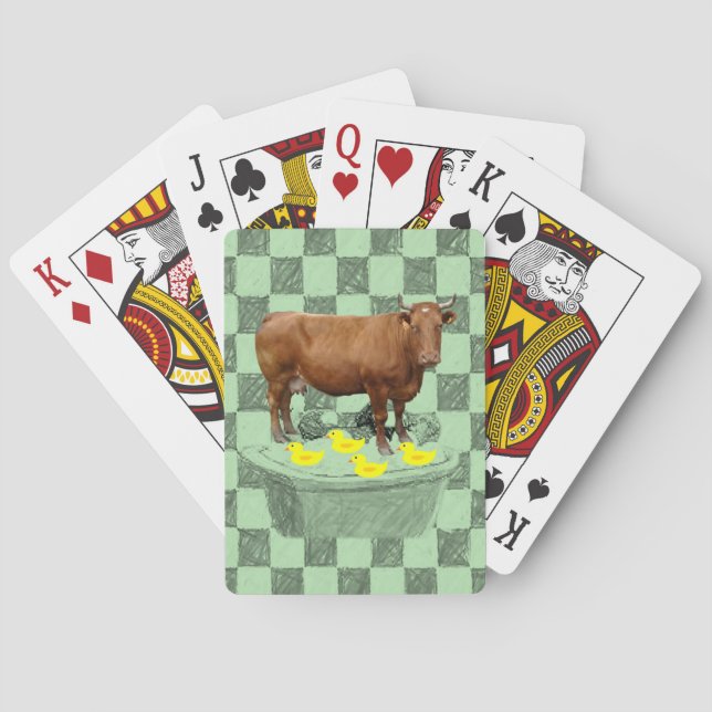 Cartes Pont de carte de jeu pour vache (dos)