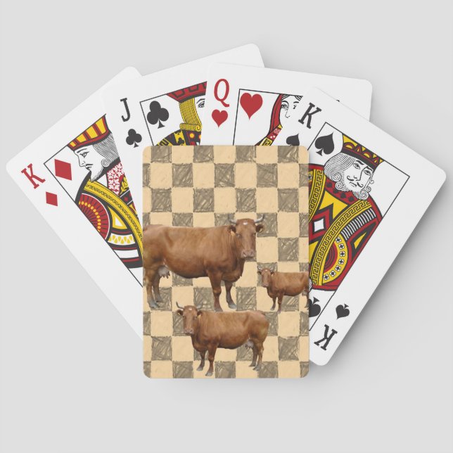 Cartes Pont de carte de jeu pour vache (dos)