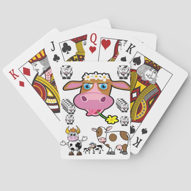 Cartes Pont de carte de jeu pour vache (dos)