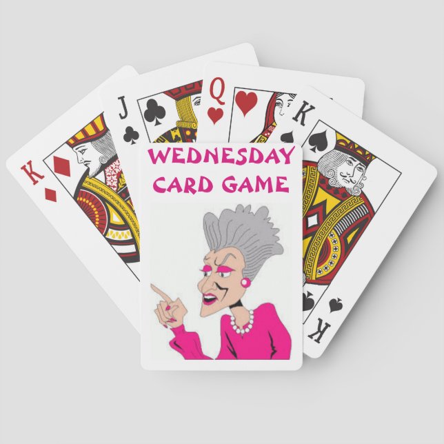 CARTES PONT DE LA CARTE DE JEU -MERCREDI (dos)