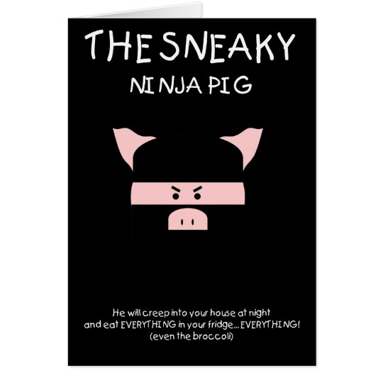 Cartes Porc sournois de Ninja