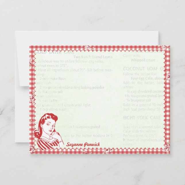 Cartes Posie Gal personnalisées Posie 50's (Devant)