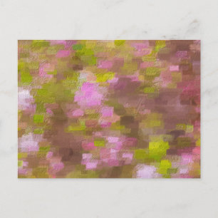 Cartes postale abstraite Pinks Saison Printanière