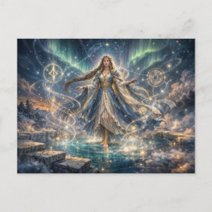 Cartes postale de fantaisie Sorcière Céleste