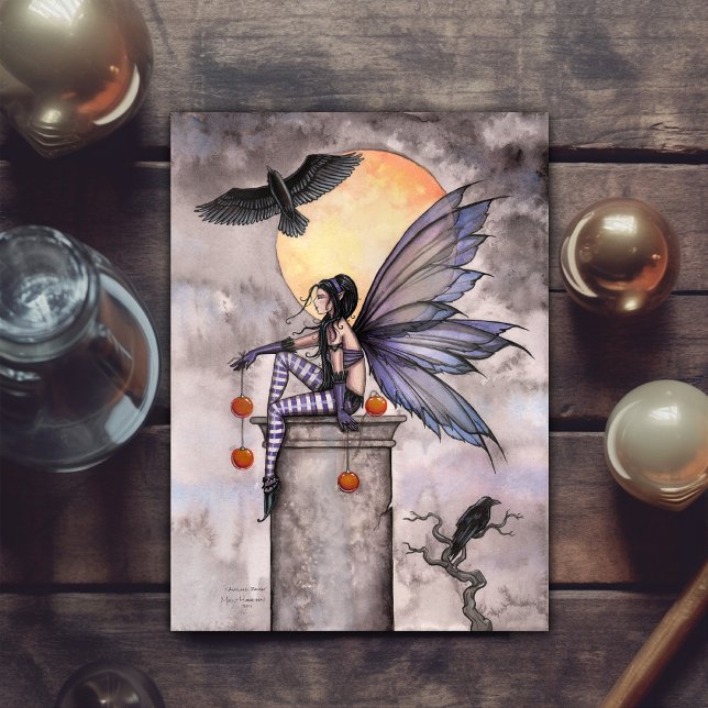 Cartes postale de fantasy gothique féerique d'auto (Créateur téléchargé)