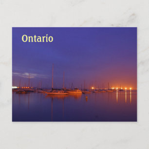 Cartes postale de voiliers en Ontario dans une mar