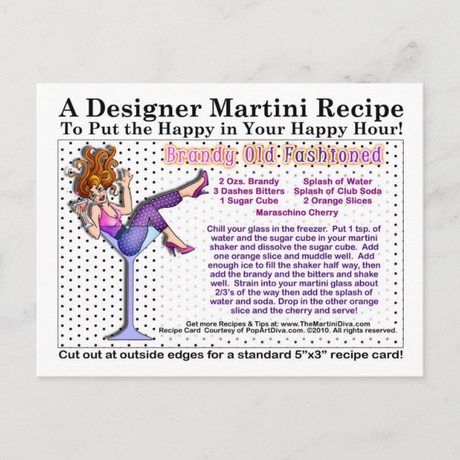 Cartes postales à base de Martini à l'ancienne mod (Devant)